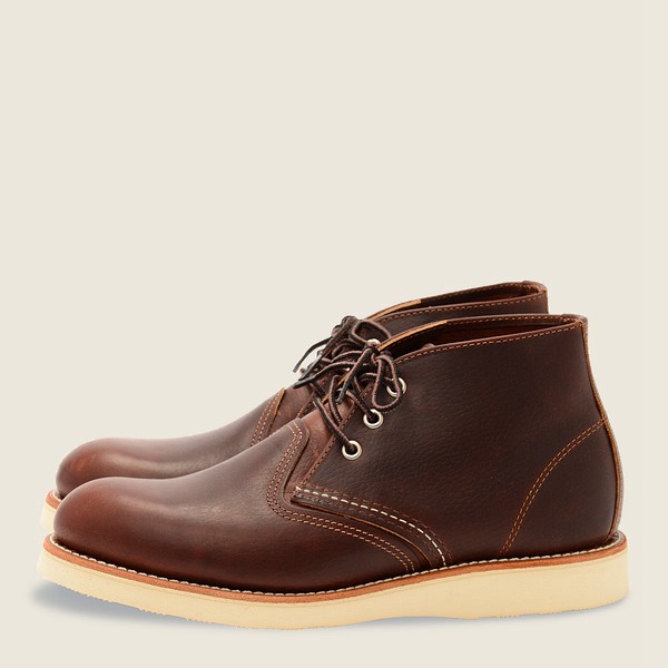 Red Wing Heritage Sko Work - Chukka Oil-Slick Læder - Brune - Herre 3864-YHXTI